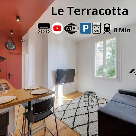 Appartamento Terracotta-t2-clim-parking Gratuit Prive *